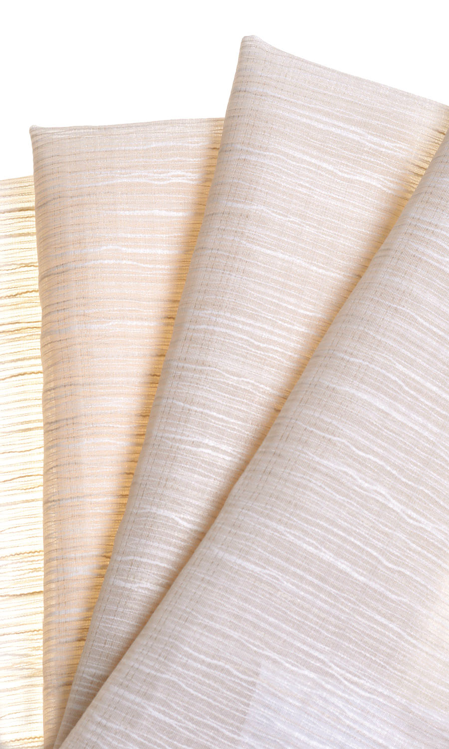 Sheer Flat, Plain, Fake, Faux, European Relaxed Roman Blinds (Warm Ivory)