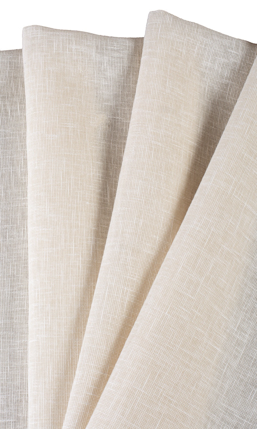 Textured Sheer Roman Blinds & Window Shades (Warm Ivory/ Pale Beige)