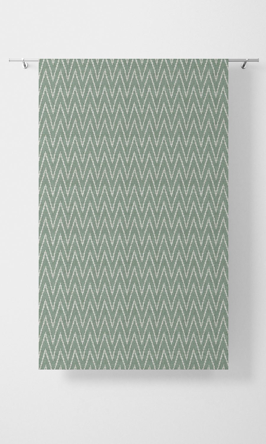 Chevron Print Flat, Plain, Fake, Faux, European Relaxed Roman Blinds (Duck Egg Blue/ White)