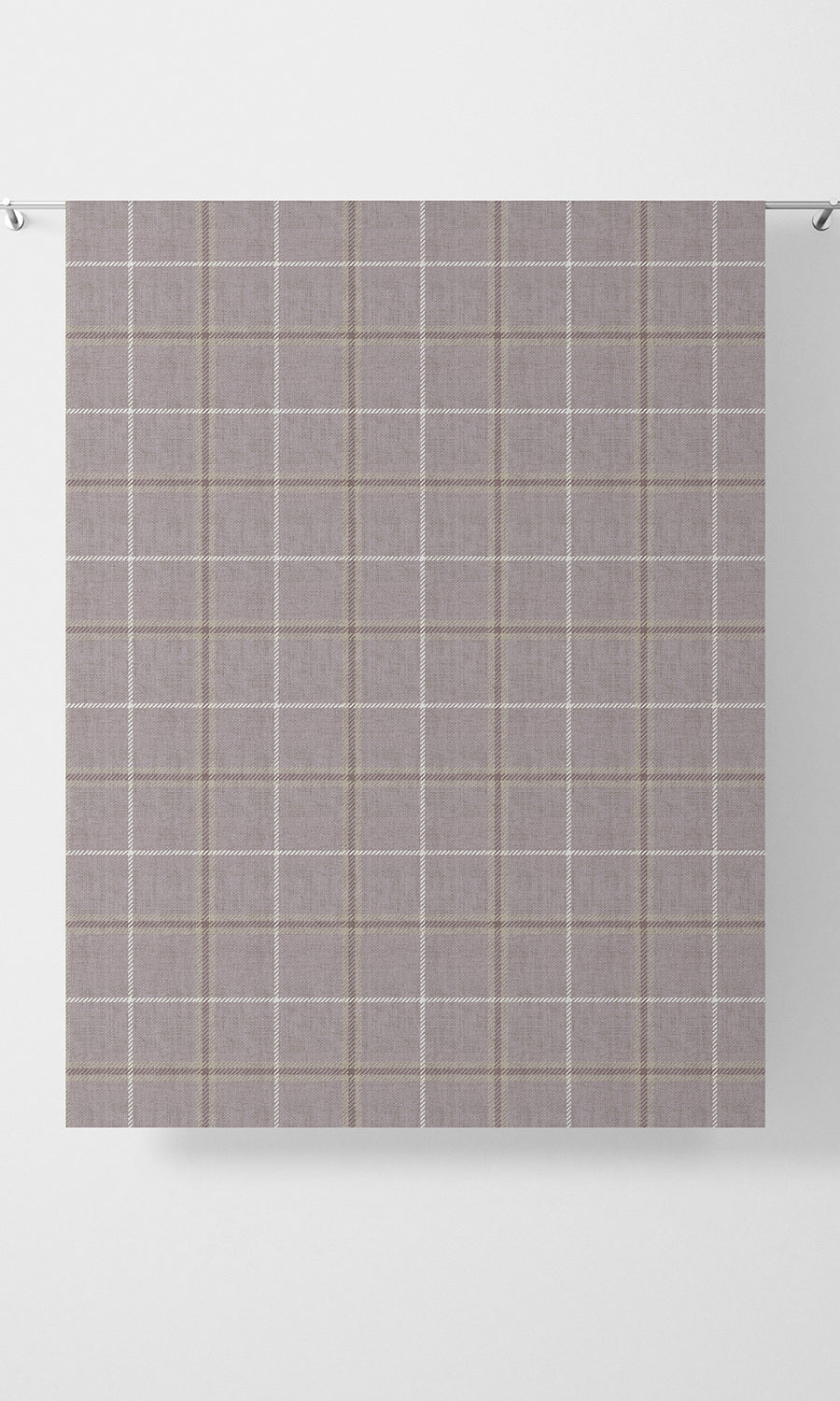Modern Check Patterned Free Fabric Material Sample (Lavender)