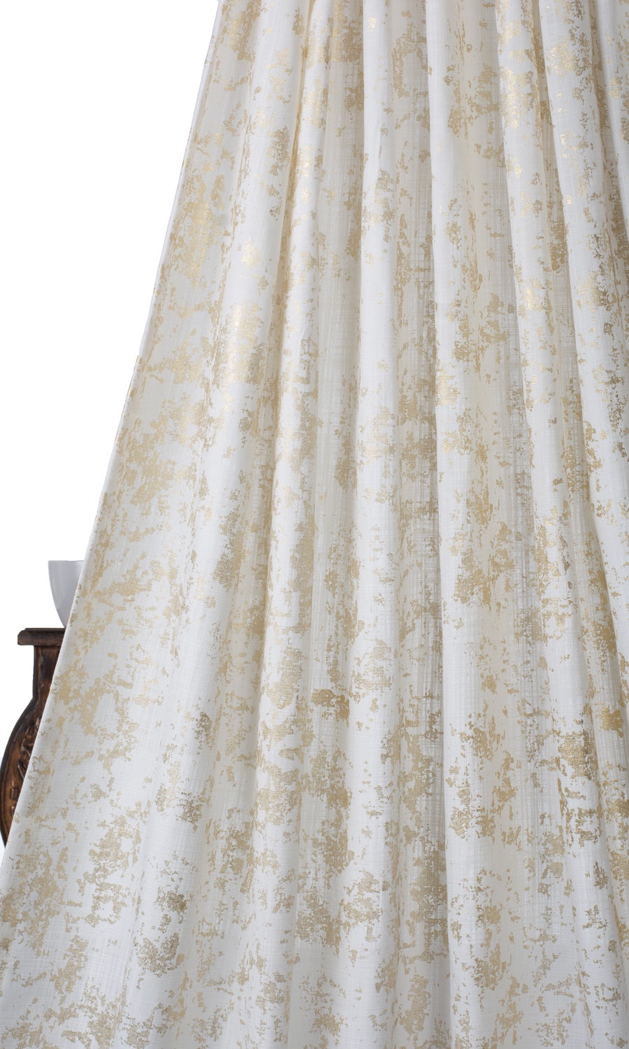 Metallic Abstract Print Shades (Cream/ Golden)