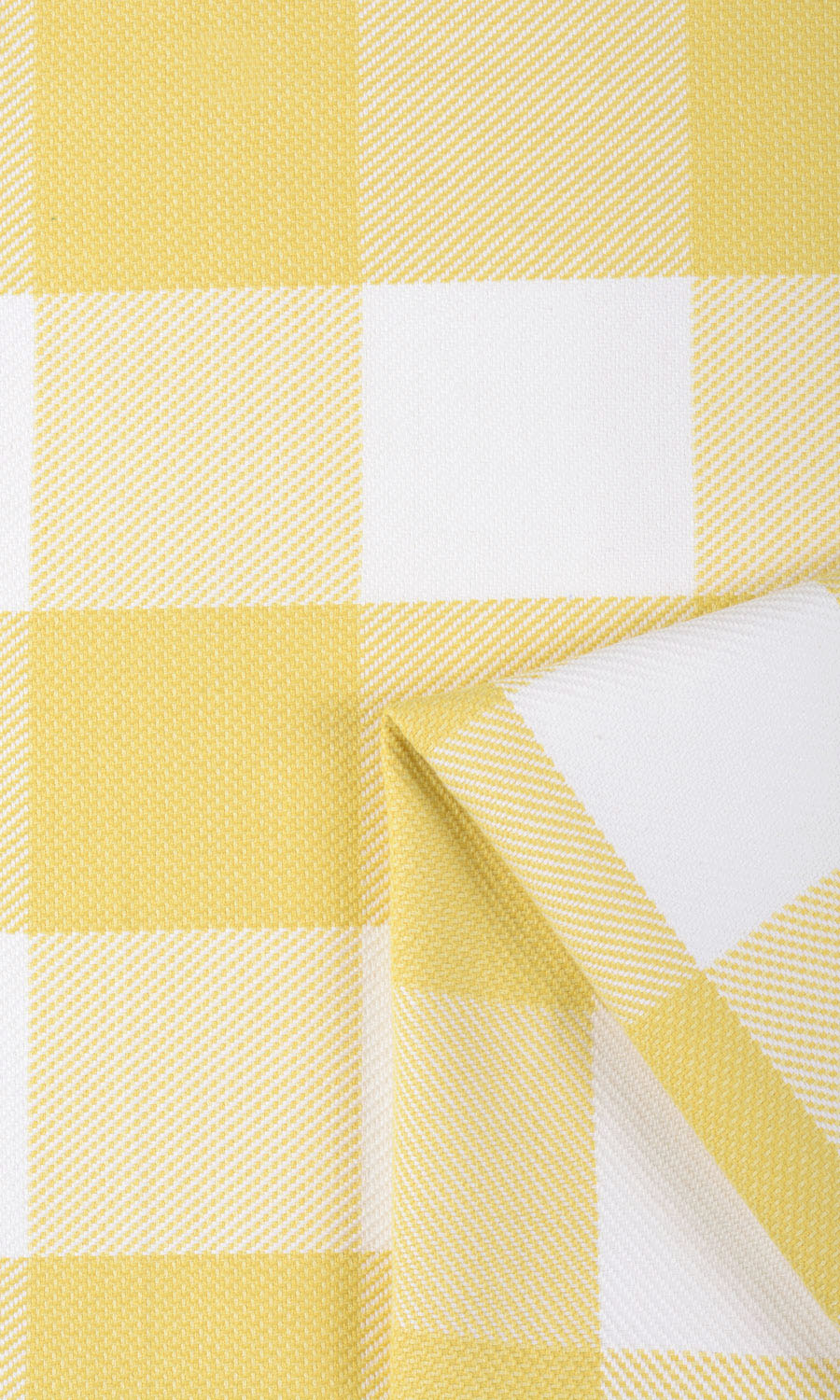 Buffalo Check Any Size Style Roman Blinds (Lemon Yellow/ White)