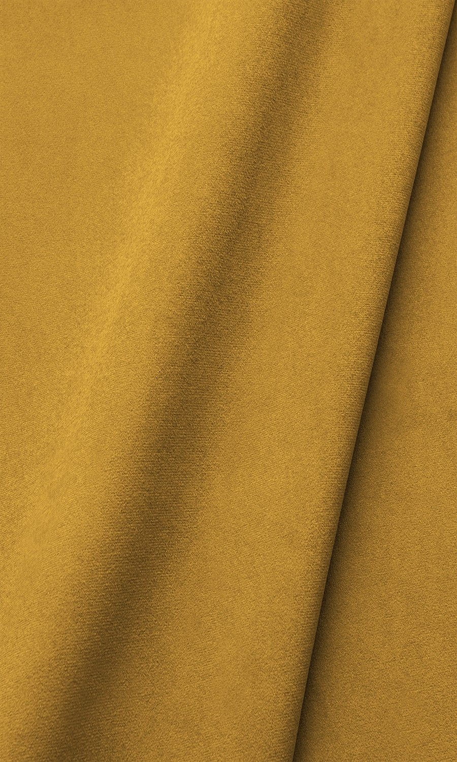 Velvet Window Treatments Fabric Sample (Deep Yellow/ Mustard)