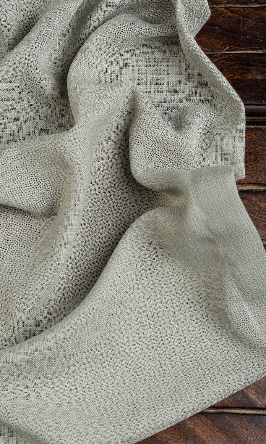 Textured Sheer Made-to-Measure Roman Blinds (Grey-Green)