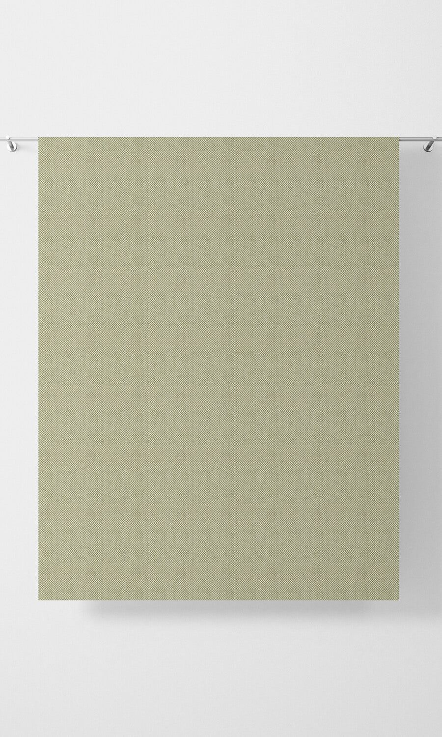 Herringbone Textured Roman Blinds (Green) Extra Long Short Wide