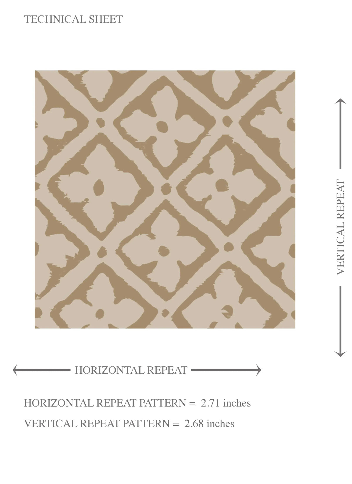 Neutral Small Floral Lattice/ Geometric Micro-Print Kids Room Wallpaper (Beige/ Brown/ Taupe)
