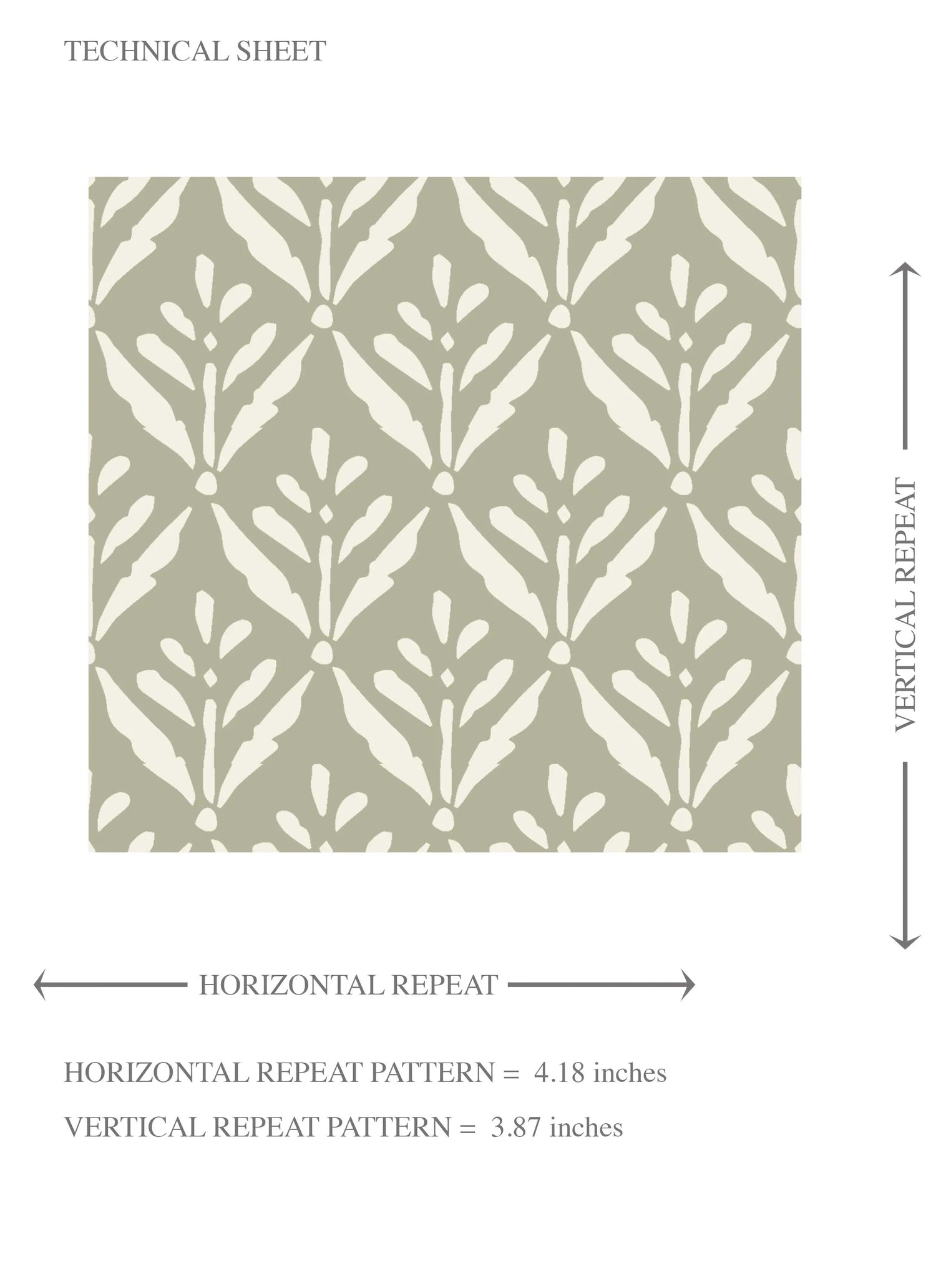 Small Floral Lattice/ Leaf Textured Kids Room Wallpaper (Olive Green/ Off-White)