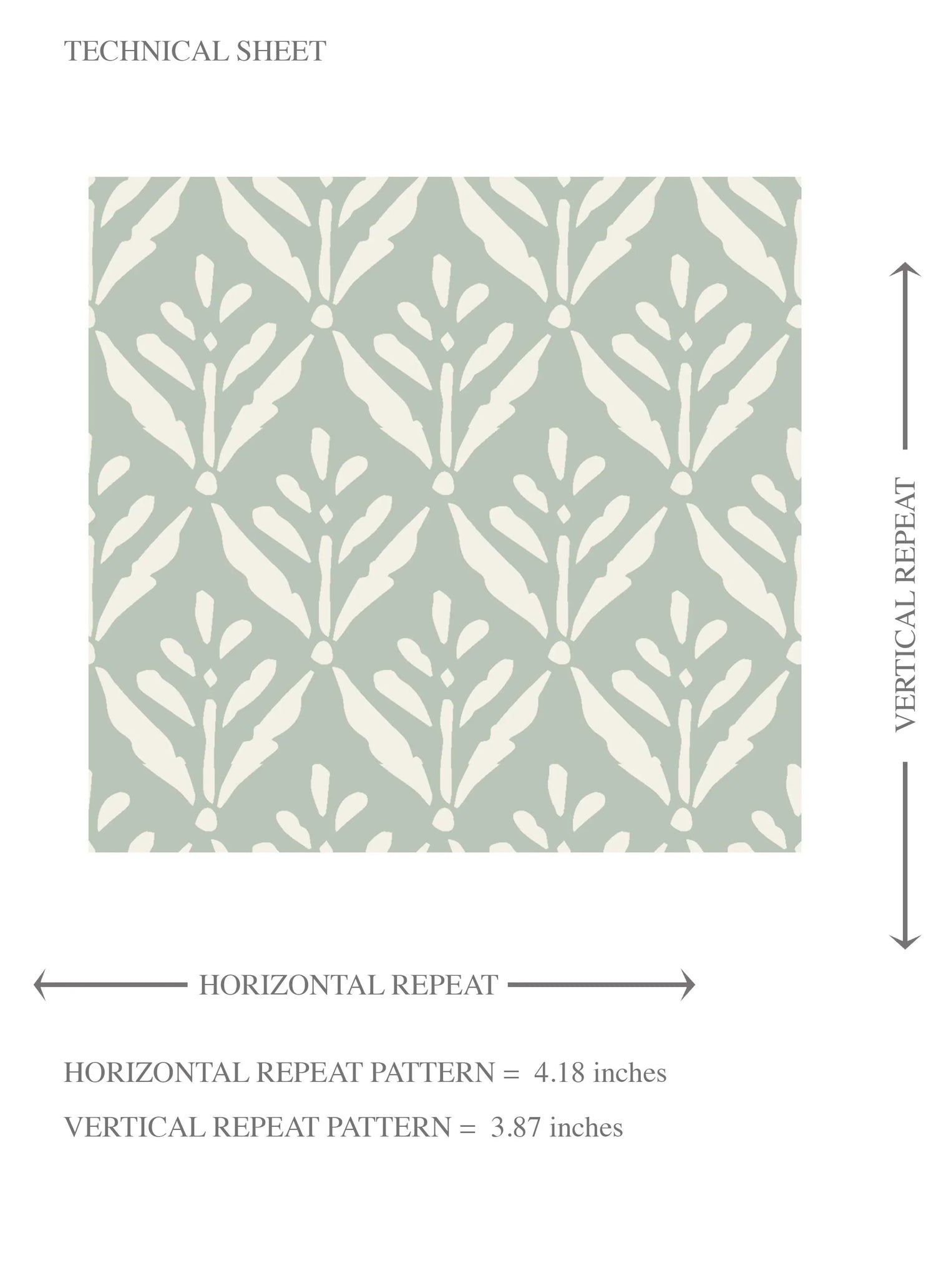 Small Floral Lattice/ Leaf Textured Kids Room Wallpaper (Pastel Blue)