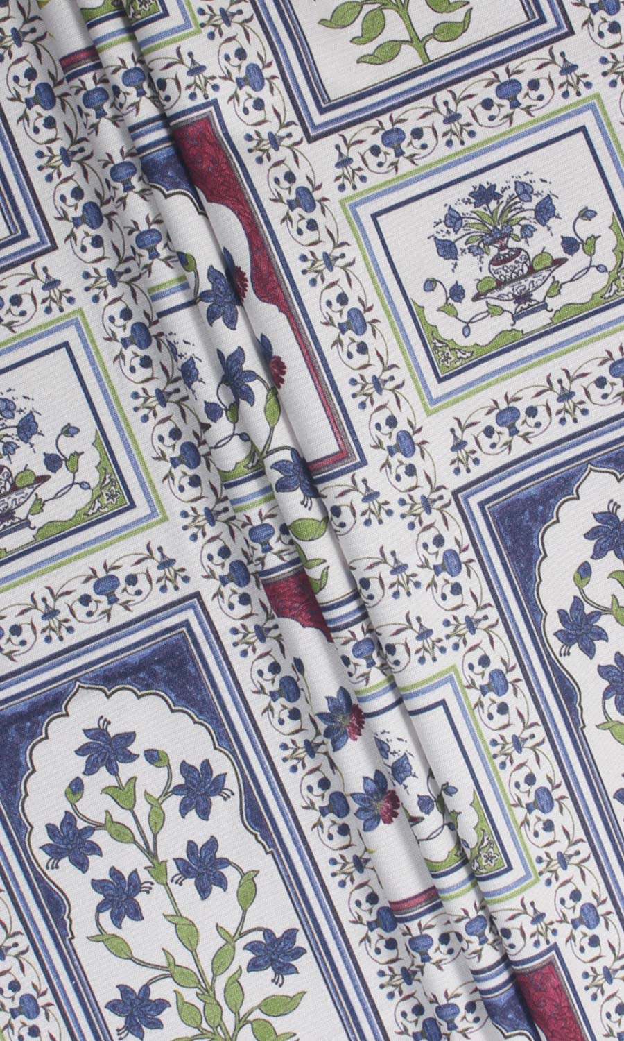 Floral Cotton Roman Blinds (White/ Blue/ Pink) Extra Long Short Wide