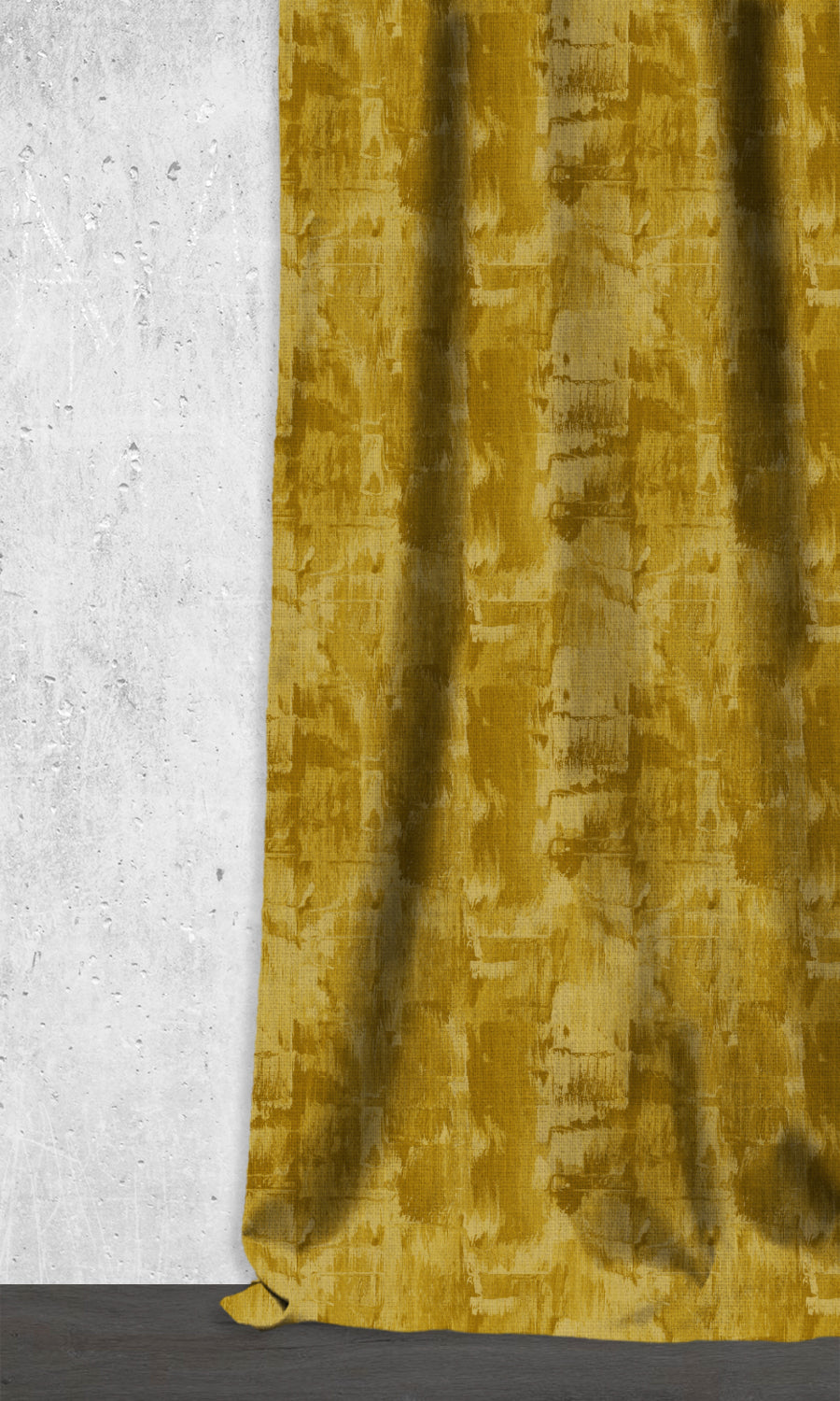 Modern Striped Window Treatments Fabric By the Metre (Yellow/ Brown/ Green)