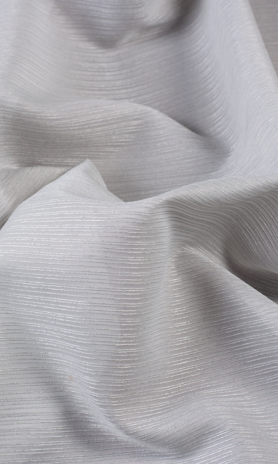 Striped Sheer Made-to-Measure Roman Blinds (Pale Gray)