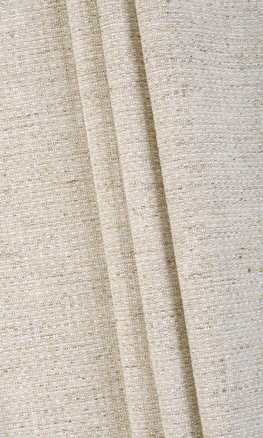 Textured Poly-Cotton Flat, Plain, Fake, Faux, European Relaxed Roman Blinds (Beige/ Cream)