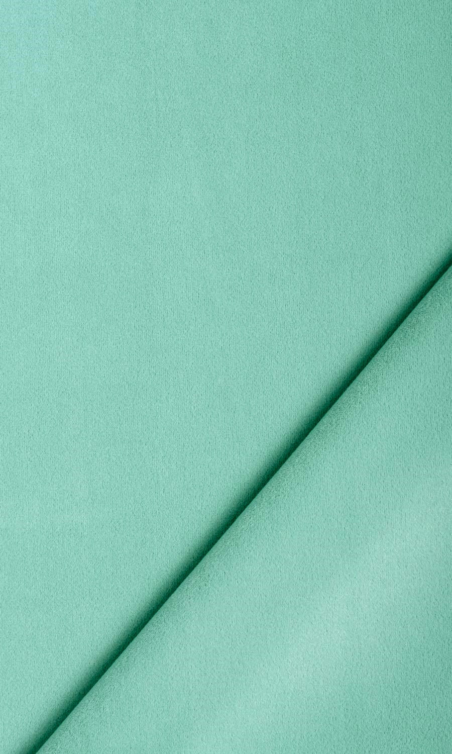 Velvet Flat, Plain, Fake, Faux, European Relaxed Roman Blinds (Seafoam Green)