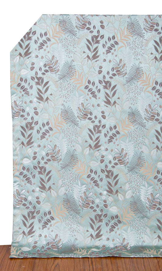 Botanical Fabric Blinds (Light Blue)