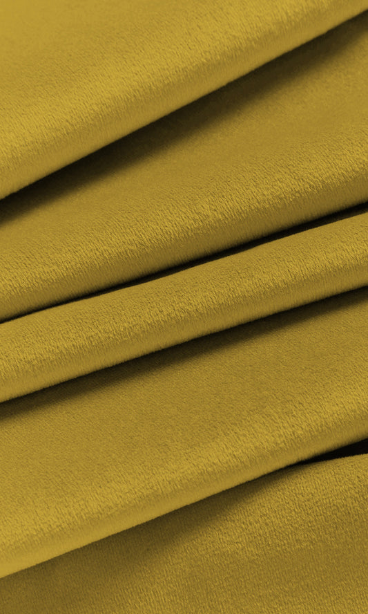 Velvet Home Décor Fabric Sample (Yellow)