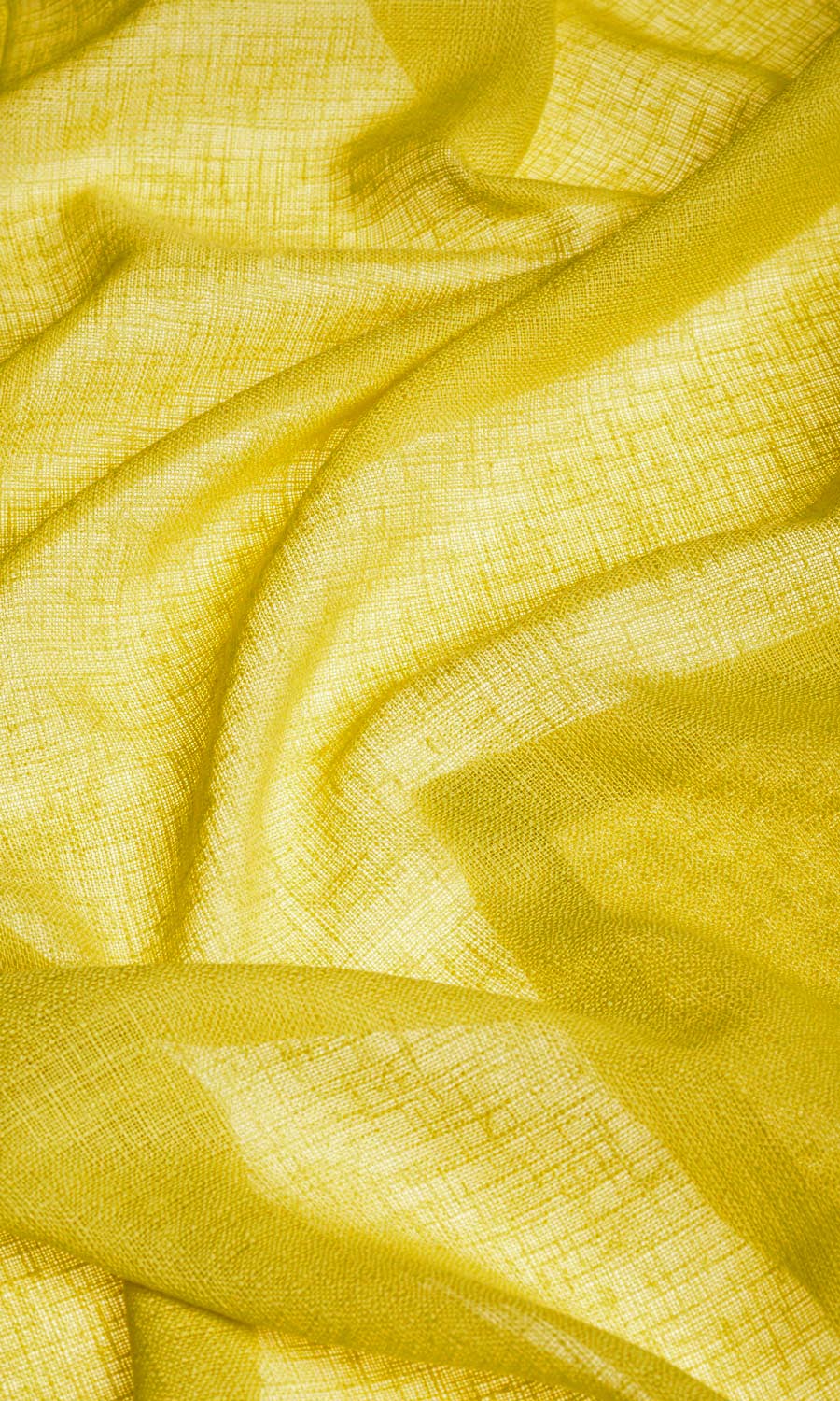 Sheer Fabric Blinds (Yellow) Extra Long Short Wide