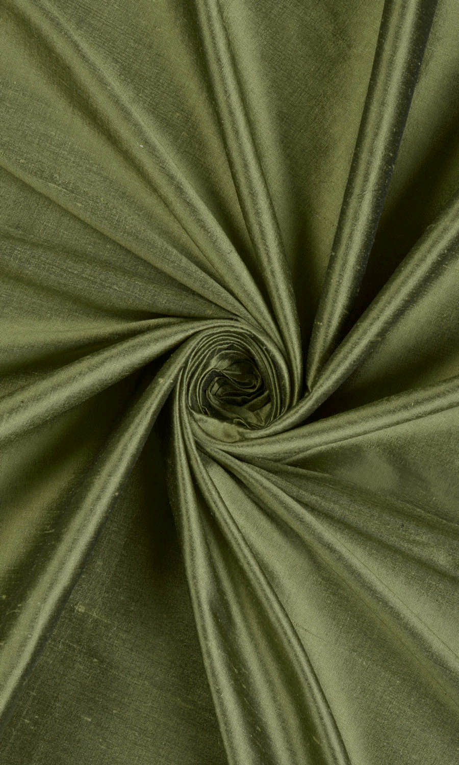 Shantung Silk Home Décor Fabric By the Metre (Olive Green)