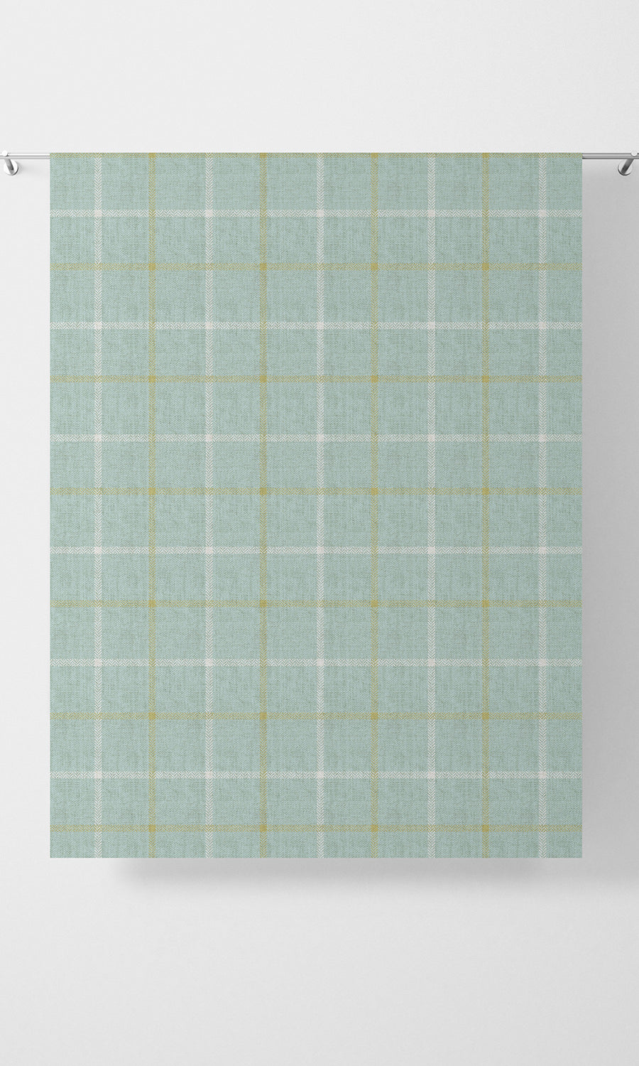 Check Patterned Blinds (Aqua Blue) Extra Long Short Wide