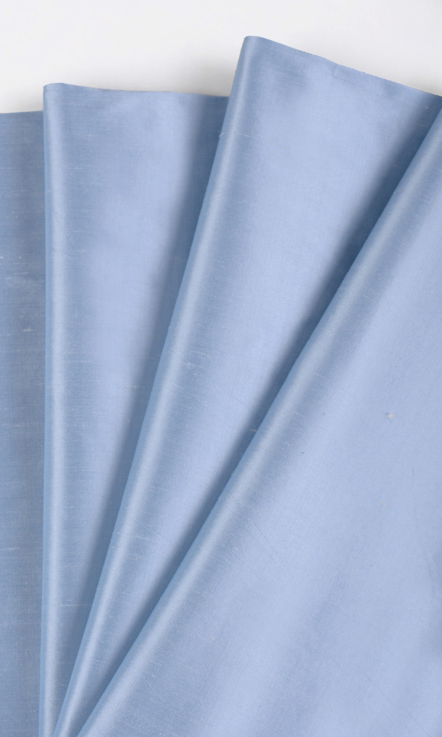 Shantung Silk Fabric Material By the Metre (Steel Blue)