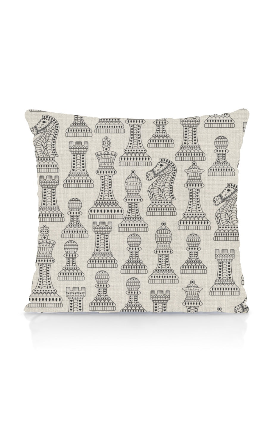 Modern Print Home Textile Fabric Material Sample (Black/ Milky White)