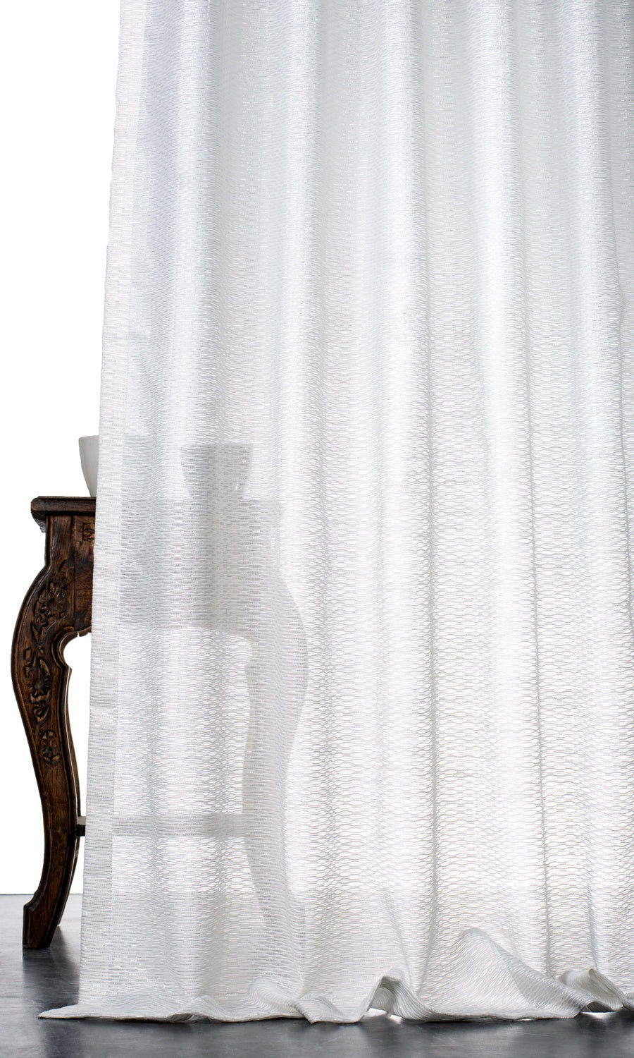 Textured Sheer Shades (White)