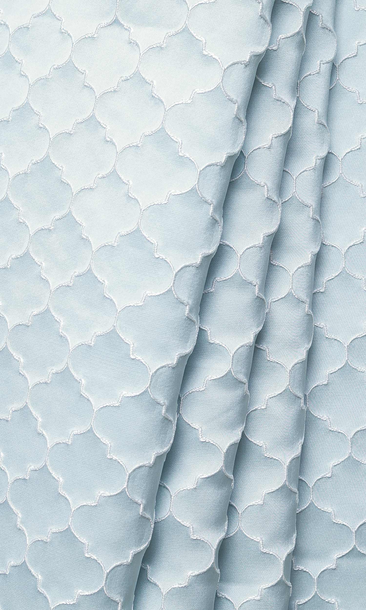 Silk Blend Home Décor Fabric Sample (Pastel Blue)