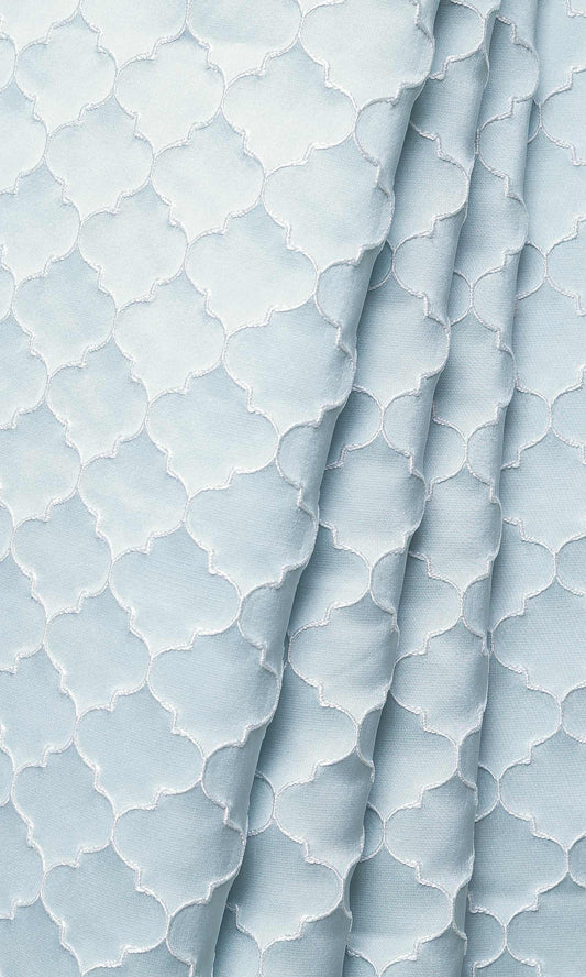 Silk Blend Home Décor Fabric Sample (Pastel Blue)