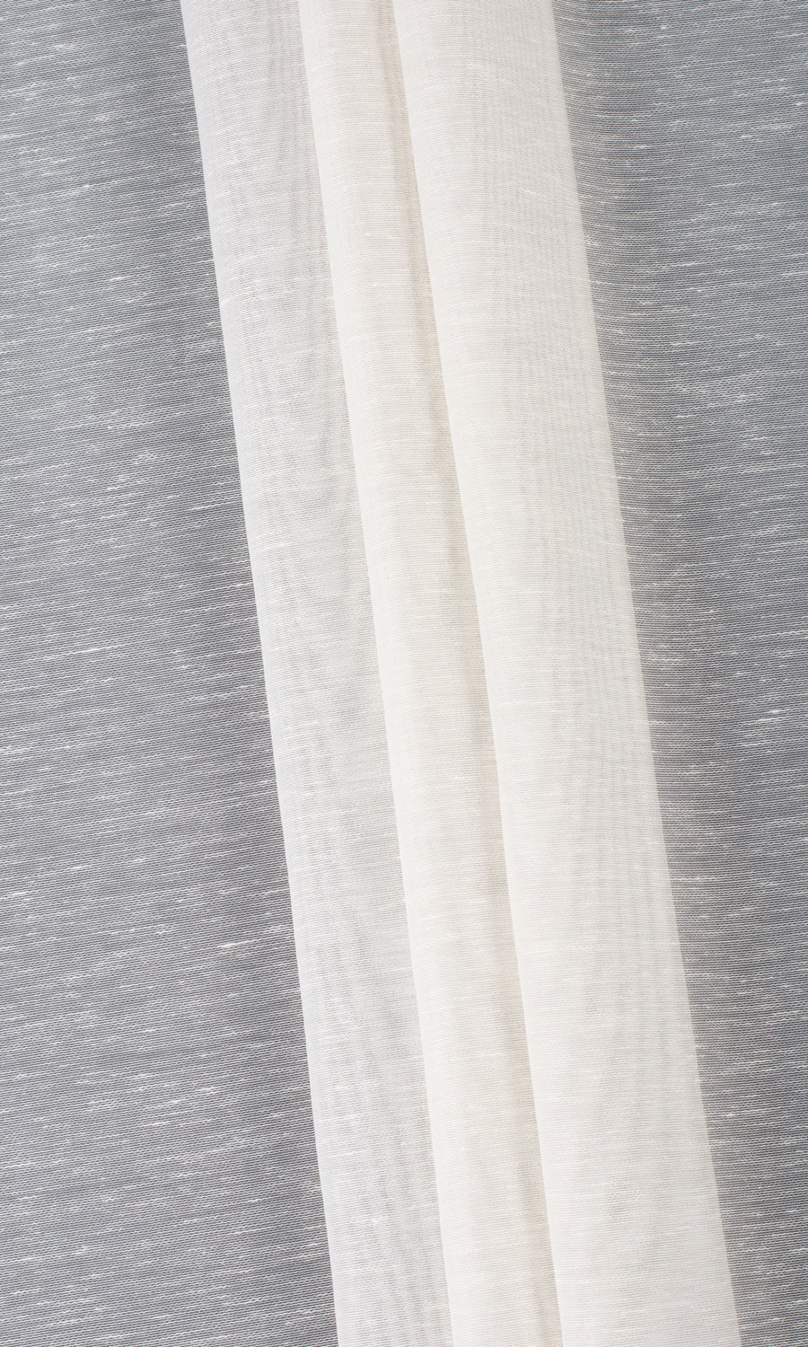 Sheer Flat, Plain, Fake, Faux, European Relaxed Roman Blinds (Powder White)