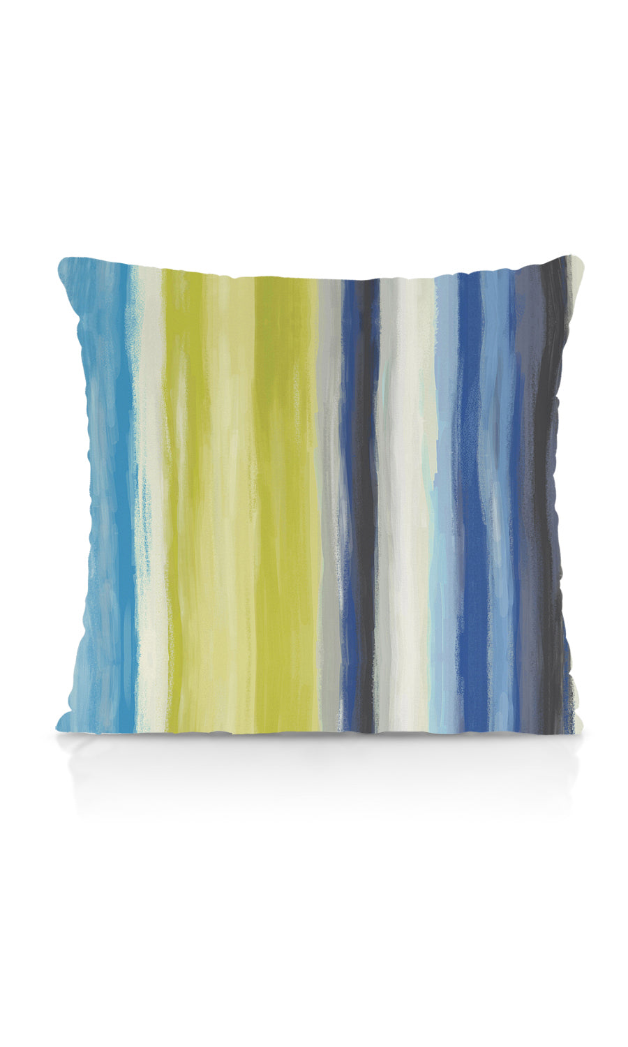 Dimout Striped Free Fabric Material Sample (Blue/ Pear Green)