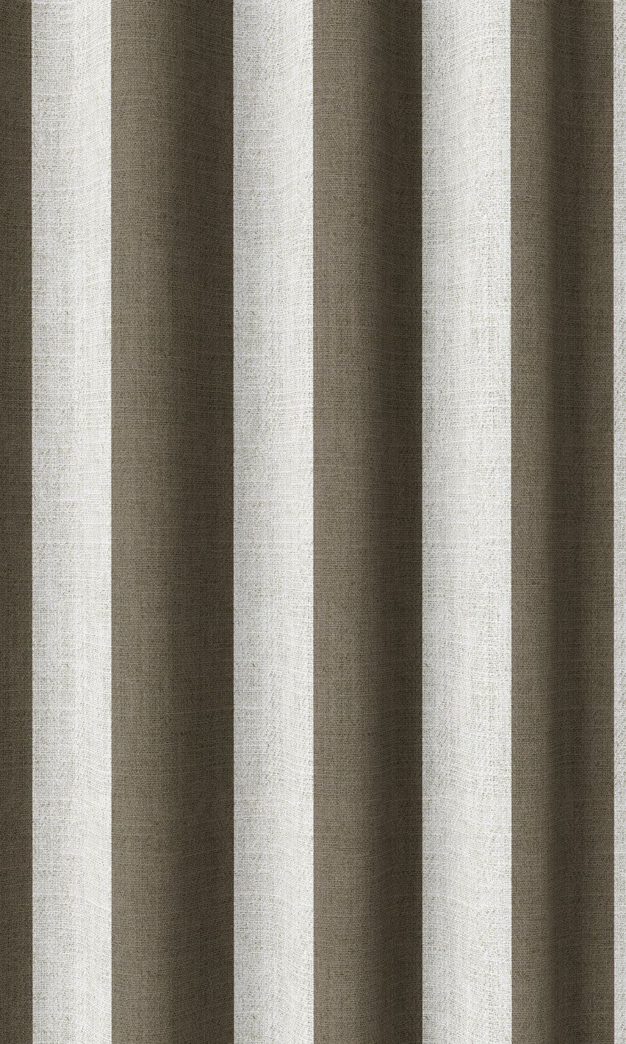 Striped Home Décor Fabric Sample (Cedar Brown/ Ivory)