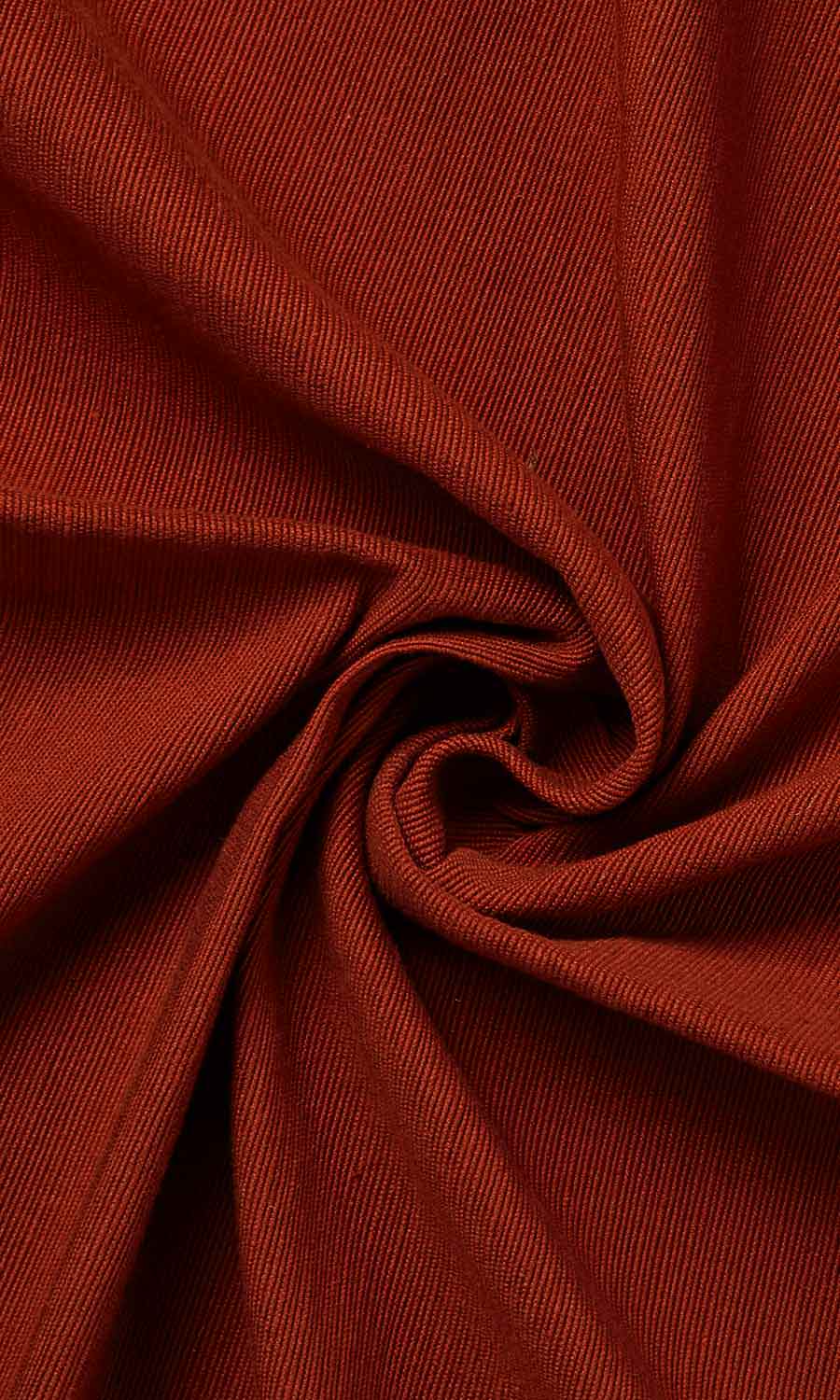 Cotton Home Textile Fabric Material By the Metre (Copper Orange)