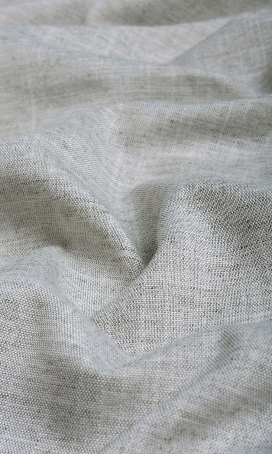 Plain Linen Textured Flat, Plain, Fake, Faux, European Relaxed Roman Blinds (Smoke White)
