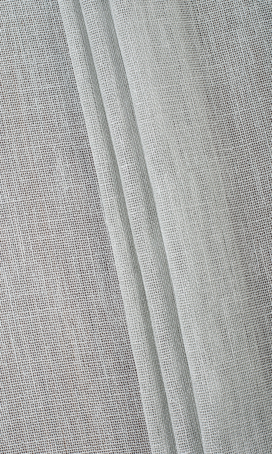 Textured Sheer Home Textile Fabric Material Sample (Pewter Gray)
