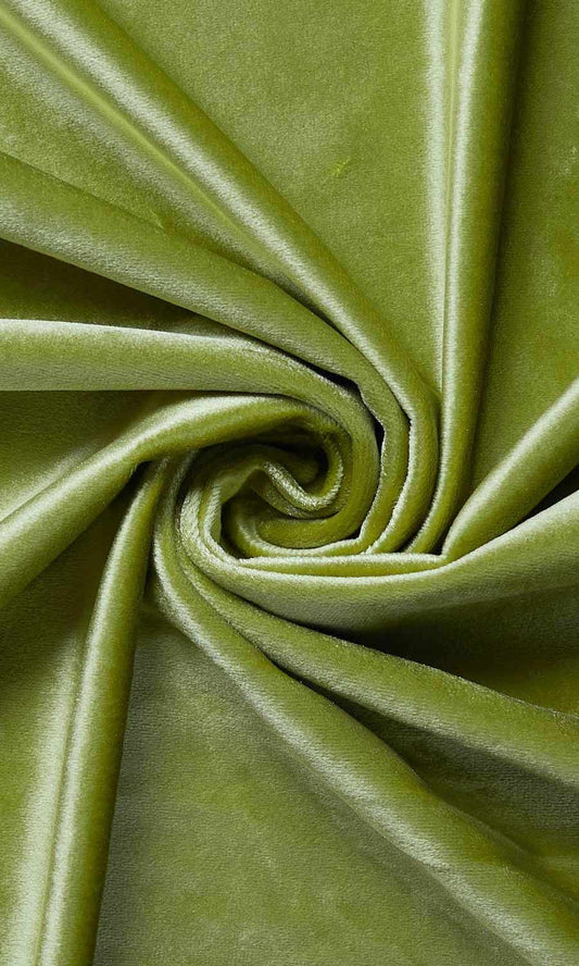 Velvet Home Décor Fabric Sample (Green)