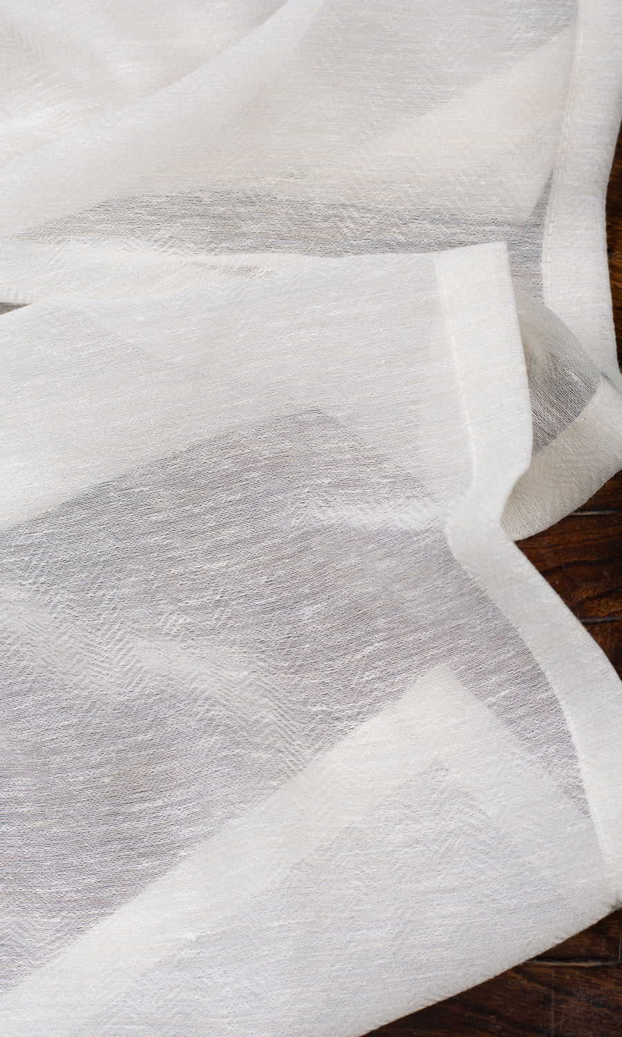 Textured Sheer Roman Shades (Warm White) Extra Long Short Wide