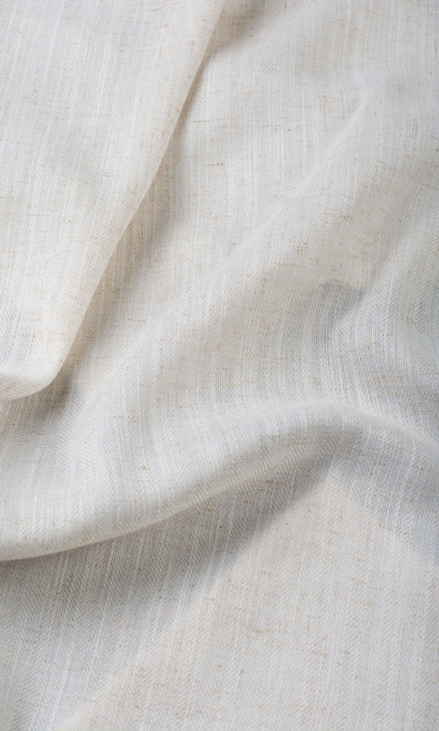Semi-Sheer Linen Texture Any Size Style Roman Blinds (Cream)
