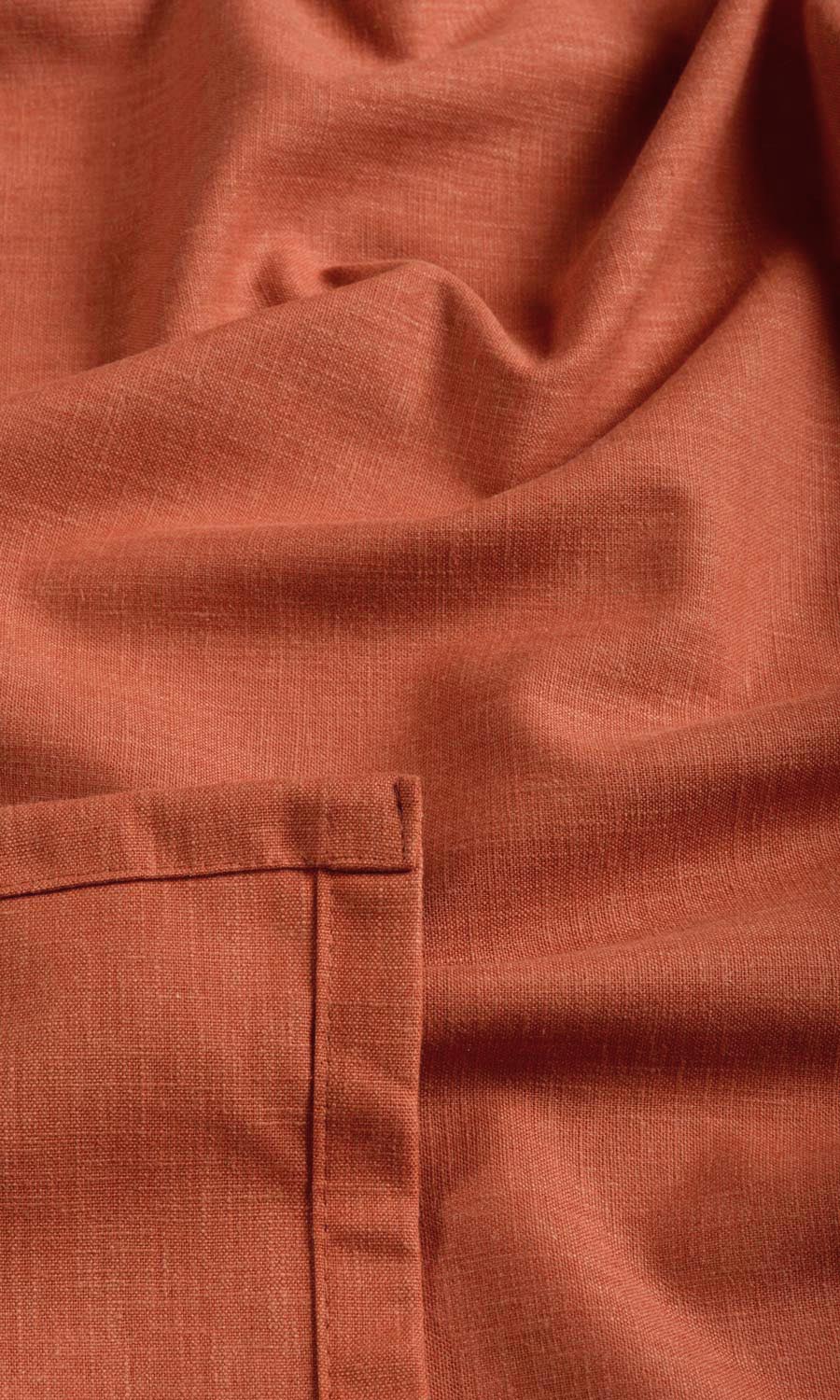 Poly-Cotton Blend Roman Blinds & Window Shades (Orange-Red)