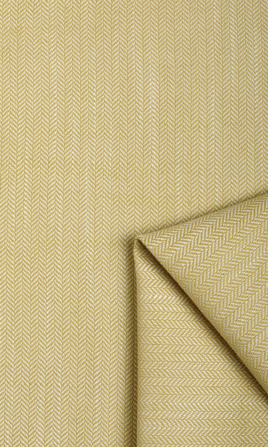 Herringbone Textured Free Fabric Material Sample (Yellow)
