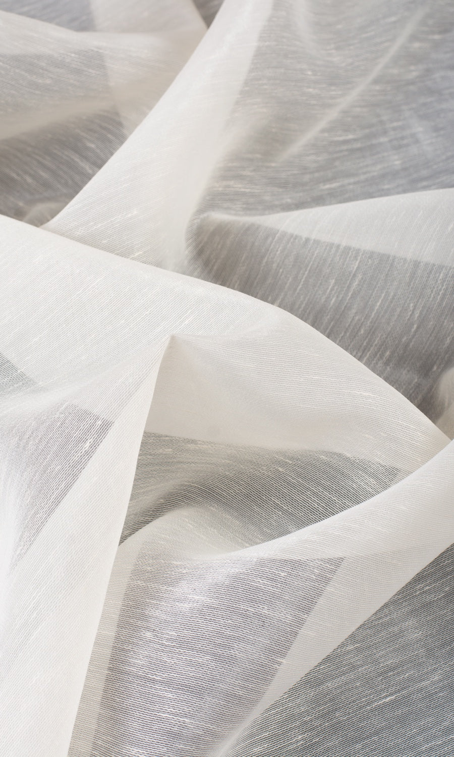Sheer Roman Shades (Powder White)