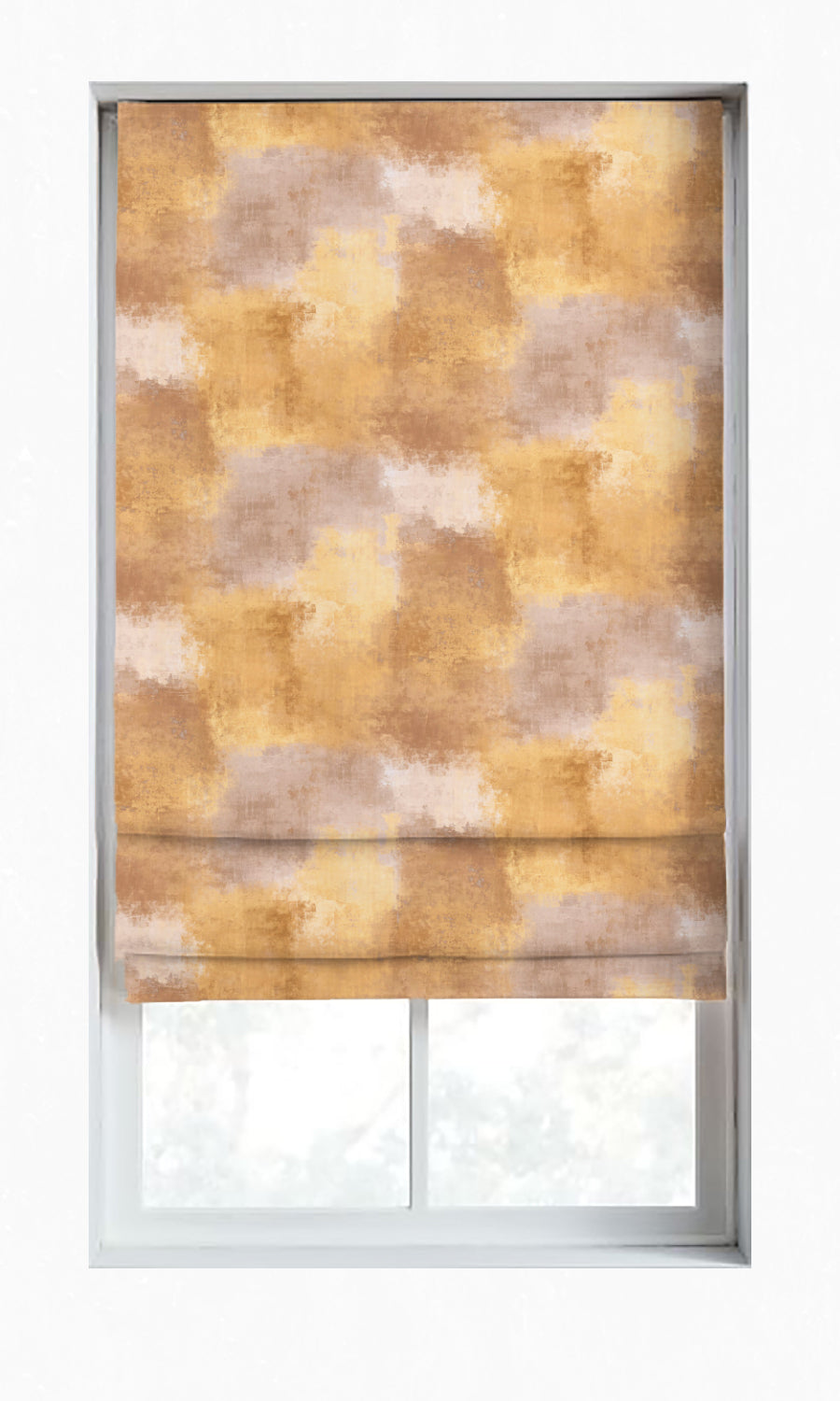Dimout Window Treatments Fabric Sample (Bronze/ Yellow/ Brown)