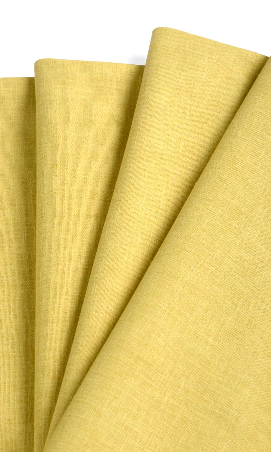 Poly-Cotton Window Treatments Fabric Sample (Cornflower Yellow)
