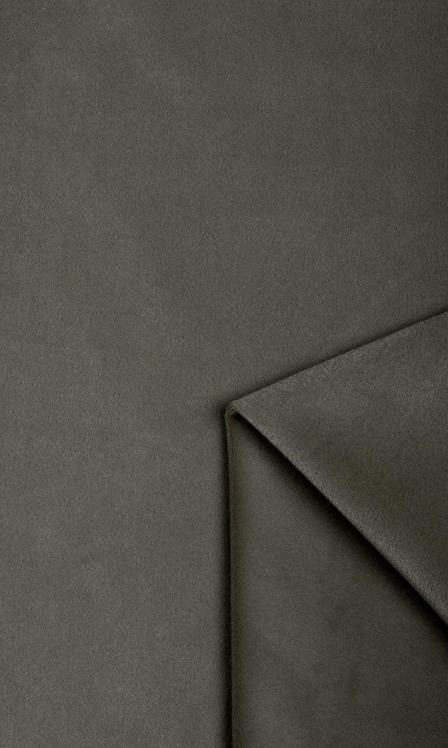 Velvet Flat, Plain, Fake, Faux, European Relaxed Roman Blinds (Charcoal Grey)