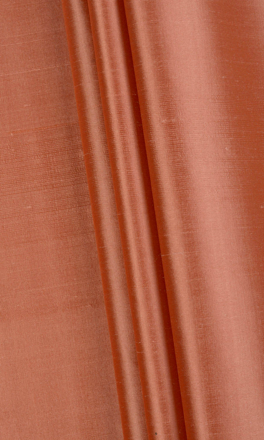 Shantung Silk Fabric By the Metre for Roman Blinds & Shades (Orange)