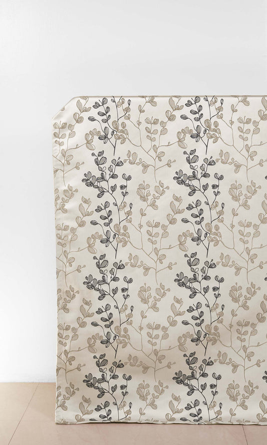 Floral Home Décor Fabric By the Metre (White/ Black/ Beige/ Gray)
