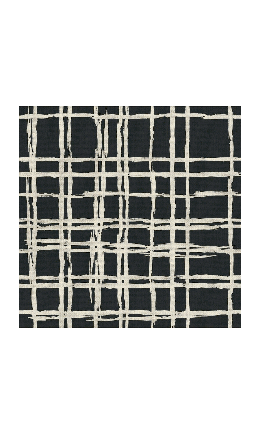 Geometrical Patterned Fabric Material By the Metre (Black/ Ivory)