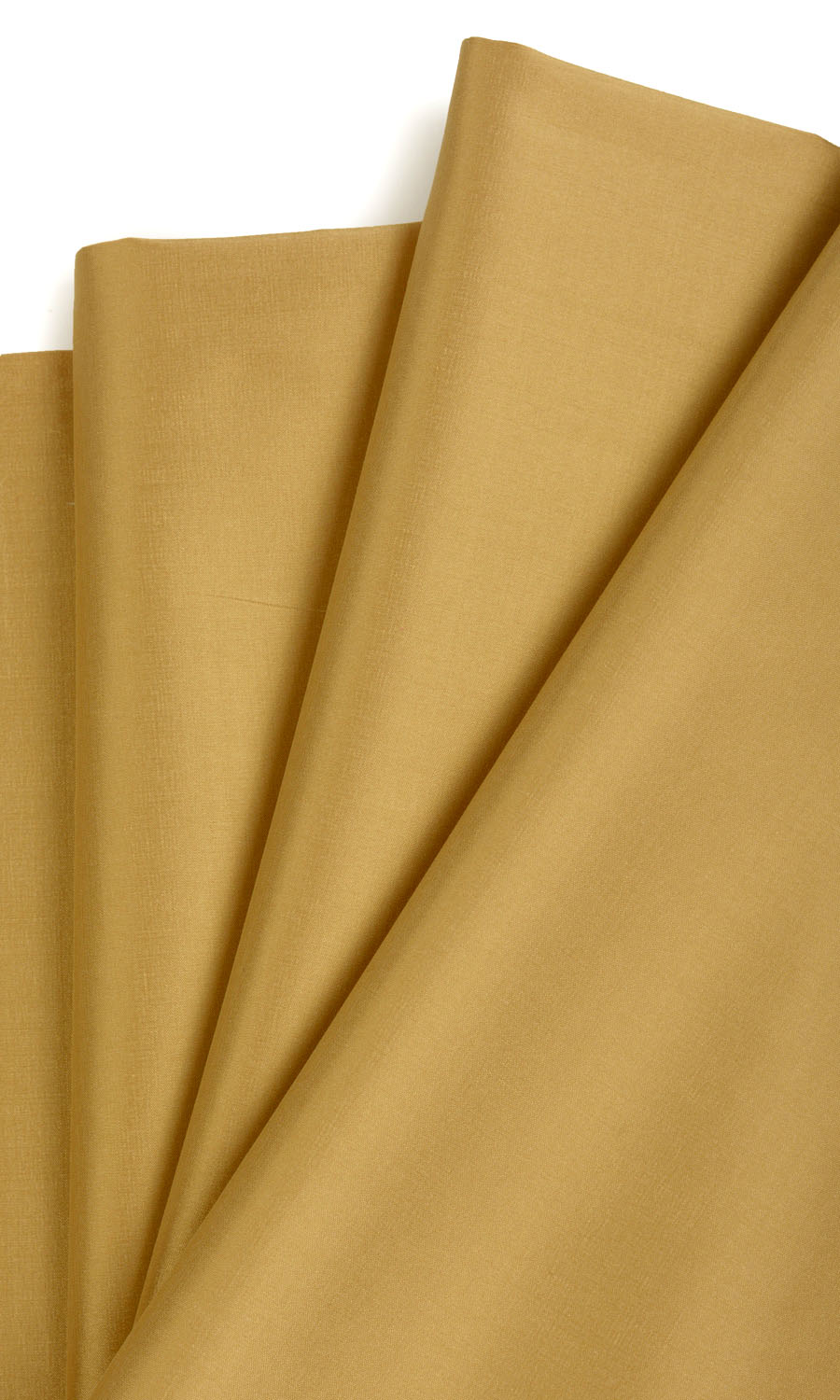 Shantung Silk Home Textile Fabric Material By the Metre (Ochre/ Burnt Yellow)