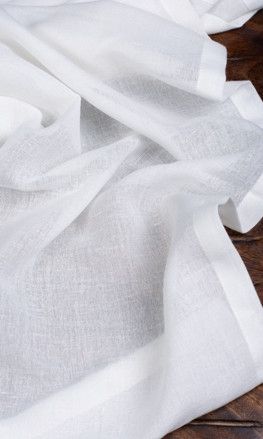 Plain Sheer Roman Blinds (White)