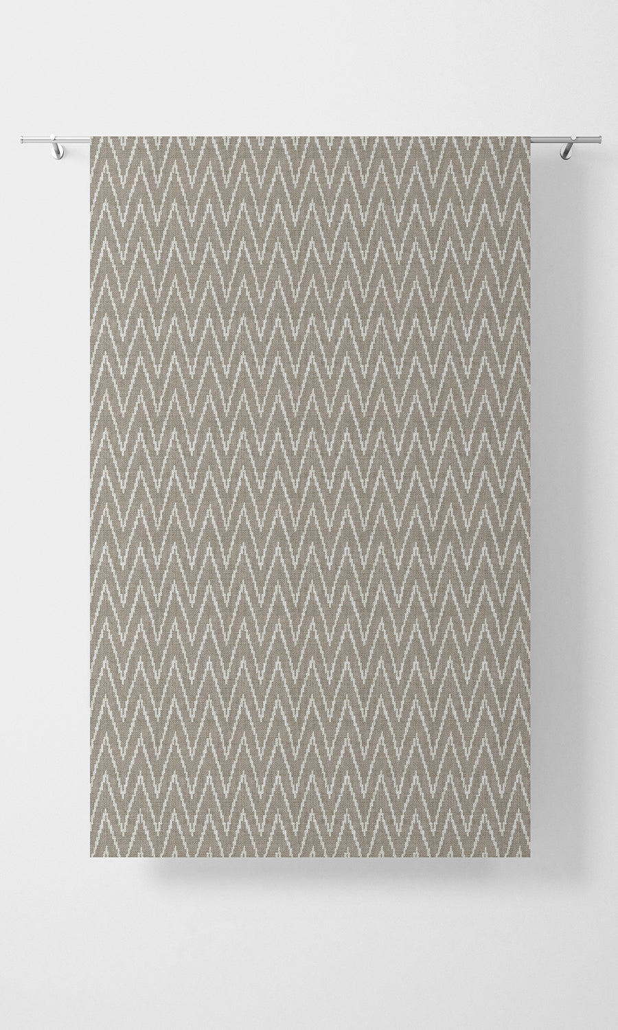 Chevron Print Flat, Plain, Fake, Faux, European Relaxed Roman Blinds (Grey/ White)