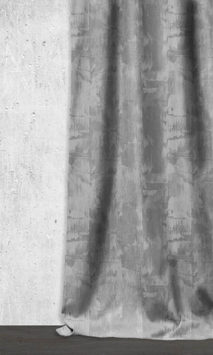 Room Darkening Striped Window Treatments Fabric Sample (Grey)