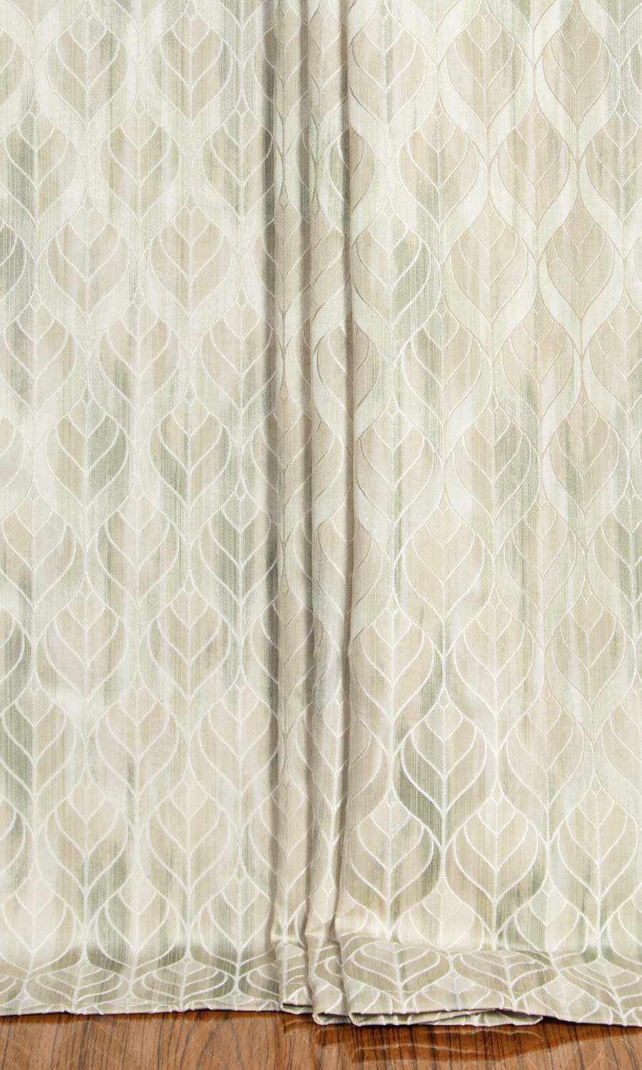 Petal Patterned Flat, Plain, Fake, Faux, European Relaxed Roman Blinds (Soft Green)